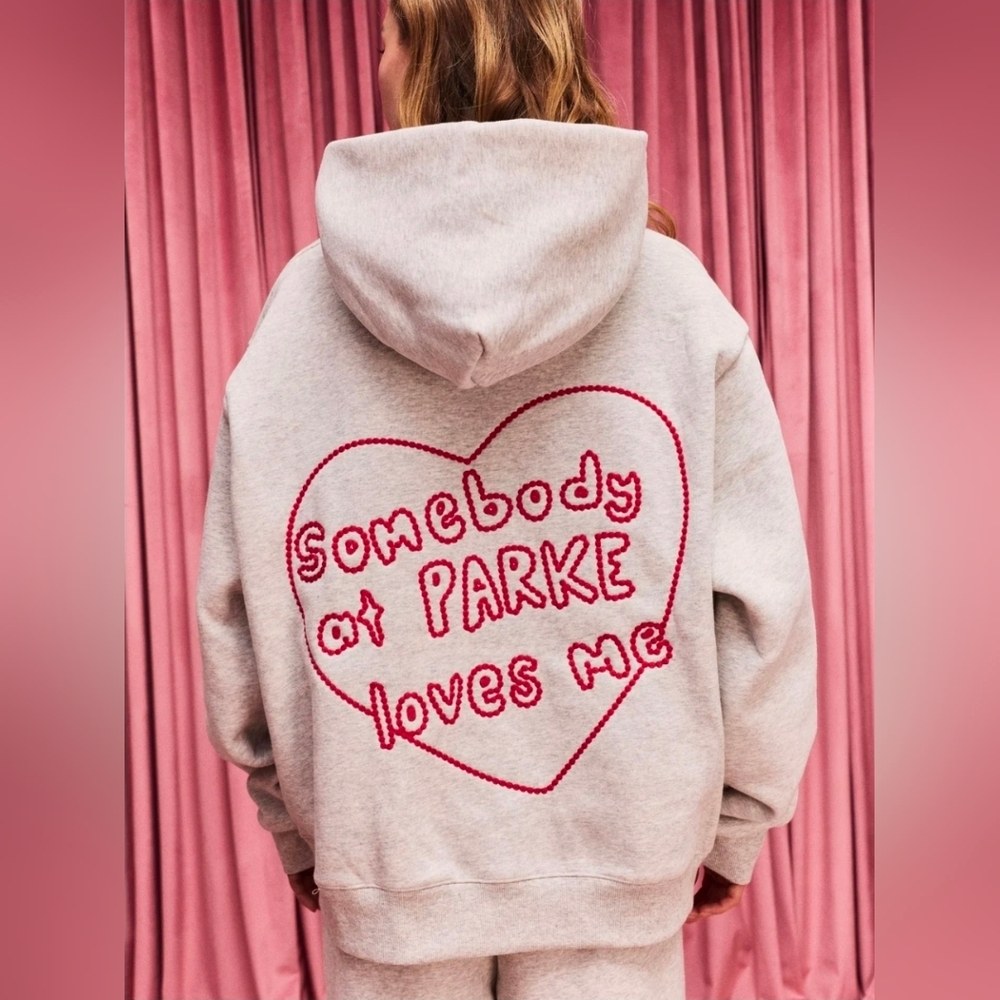 NEW IN BAG PARKE Somebody Loves Me Hoodie L/XL Valentines 2026 SOLD OUT !